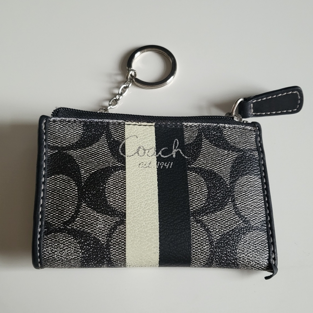 Coach Coin Purse - Black and White